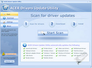 Acer Drivers Update Utility screenshot